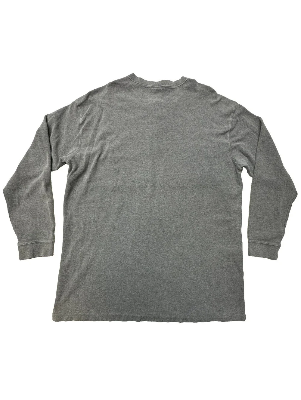 Carhartt K200 Henley Shirt Men 2XL Charcoal Gray Long Sleeve 100% Cotton